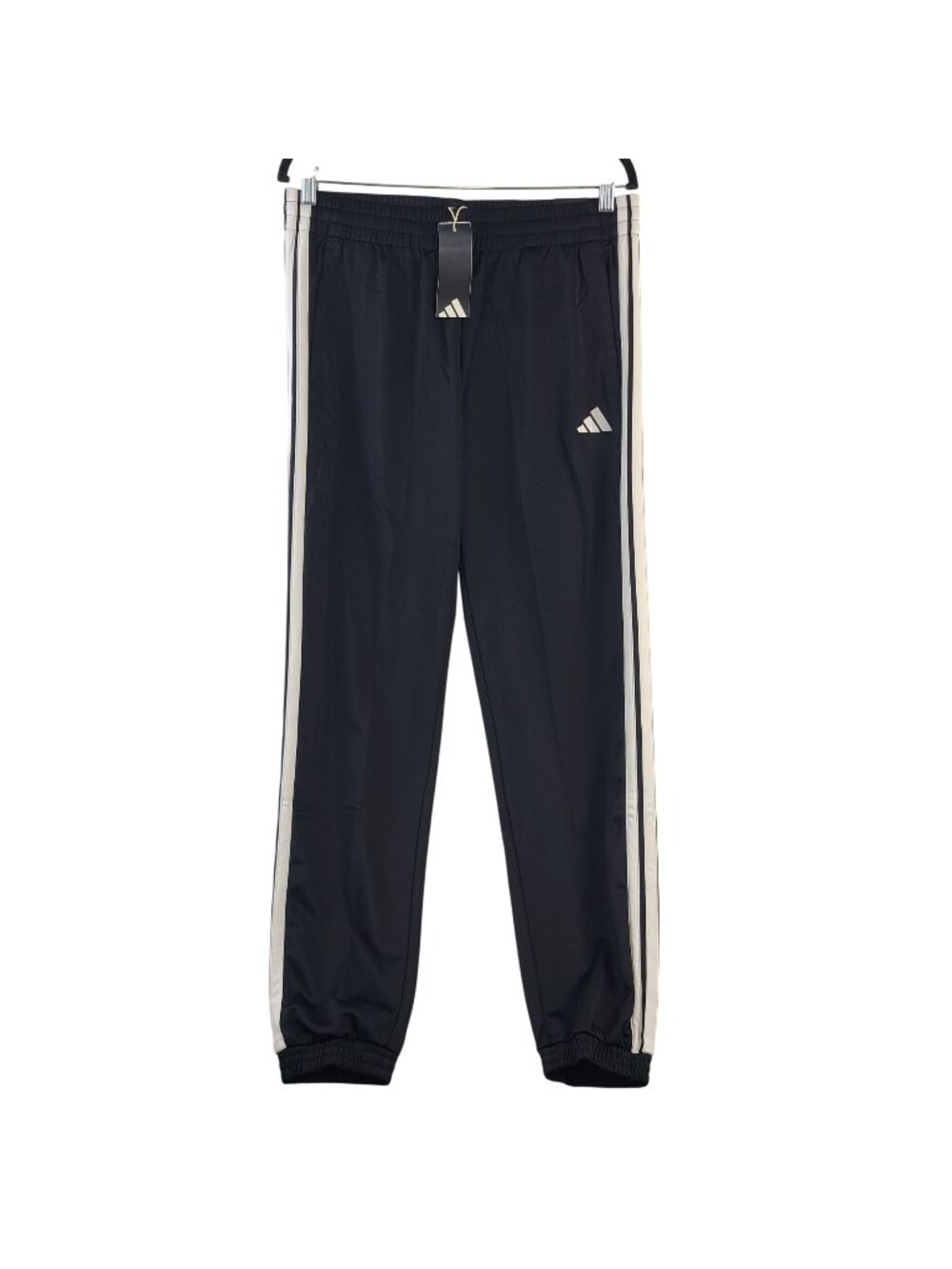 NEW Adidas Women's 3-Stripes Tricot Track Pants Black/White Size L